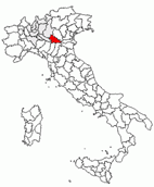 Situacion de la provincia de Mantova en Italia