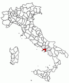 Situacion de la provincia de Napoles en Italia