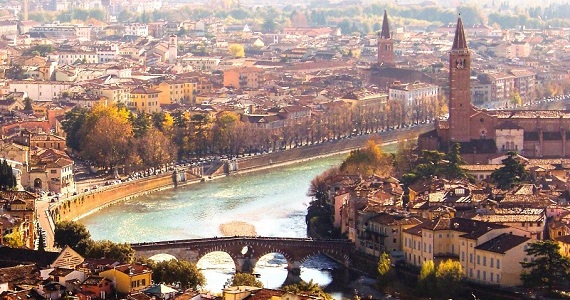 Verona en la Region de Veneto