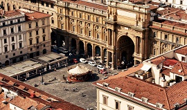 Plaza de la república de Florencia