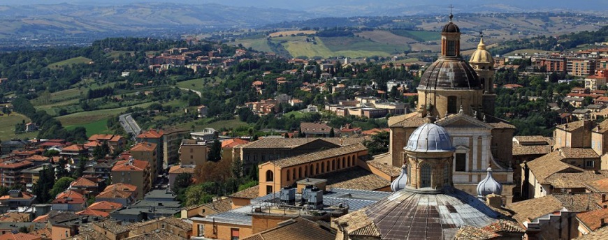 Vista panorámica en Macerata en Toscana