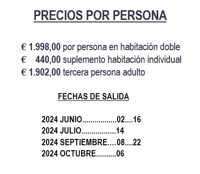 Salidas del Circuito por Cerdeña y Córcega en español 2024