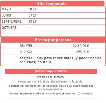 Precios del tour de Cerdeña desde Cagliari 2026