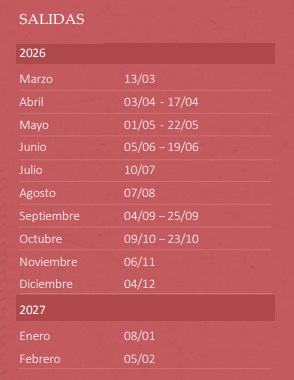 Salidas del circuito ITALIA CLÁSICA 10 dias 2026