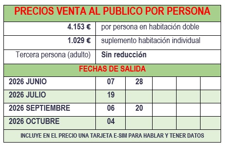 Salidas del circuito de Sicilia, Cerdeña y Corcega desde Palermo 2026