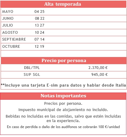 Tour Fantasia Lagos del Norte Italia 2026