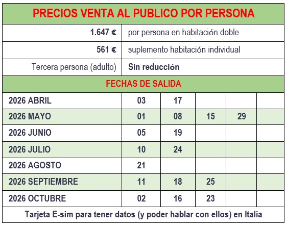 Salidas del circuito Maravillas de Apulia desde Nápoles en español 2026