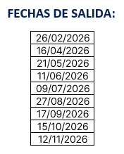 Salidas del tour de Calabria 2026