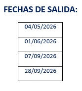 Salidas del tour de Cerdeña y Corcega desde Olbia 2026