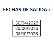 Salidas del tour por el Piamonte, 4 días 2026