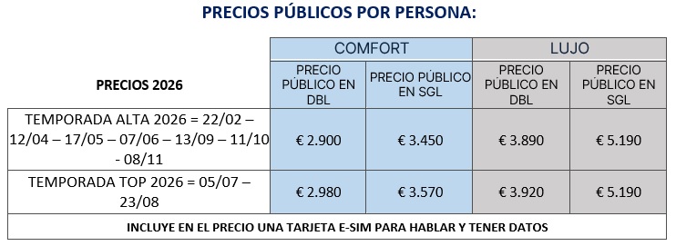 Precios del tour por Puglia y Calabria 2026