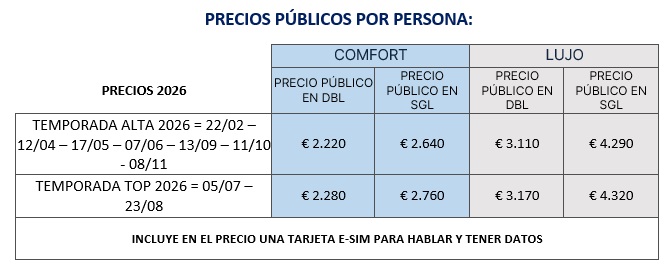 Precios del tour por Puglia y Basilicata 2026