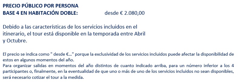 Precios del tour por Emilia Romagna