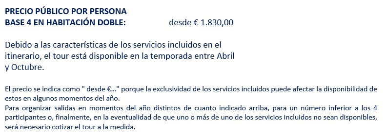 Precios del tour por Lombardia