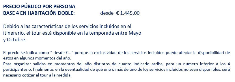 Precios del tour por el Molise