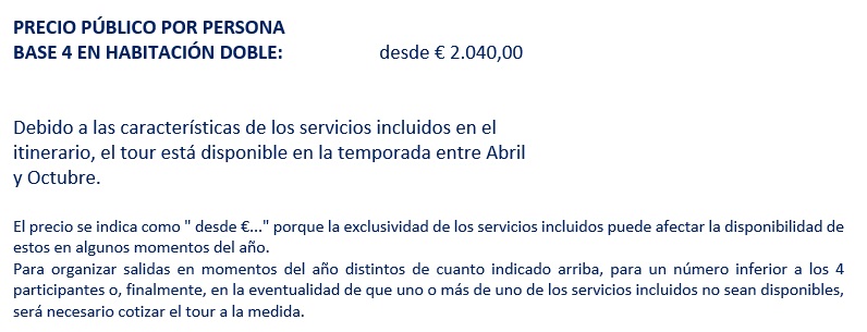 Precios del tour por Toscana