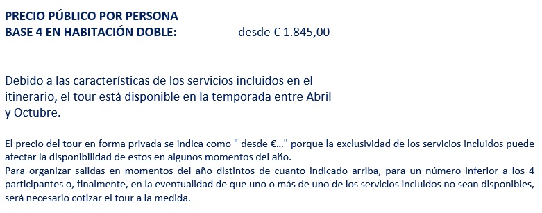 Precios del tour por Toscana