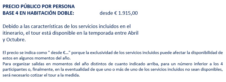 Precios del tour por Veneto