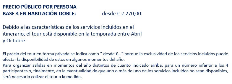 Precios del tour por Veneto