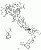 Situacion de la provincia de Avellino en Italia