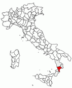 Situacion de la provincia de Catanzaro en Italia
