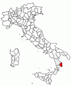 Situacion de la provincia de Crotone en Italia