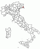 Situacion de la provincia de Gorizia en Italia