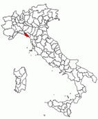 Situacion de la provincia de La Spezia en Italia