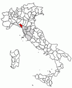 Situacion de la provincia de Massa Carrara en Italia