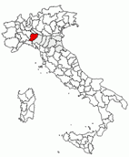 Situacion de la provincia de Piacenza en Italia