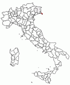 Situacion de la provincia de Trieste en Italia