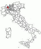 Situacion de la provincia de Varese en Italia