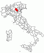Situacion de la provincia de Verona en Italia
