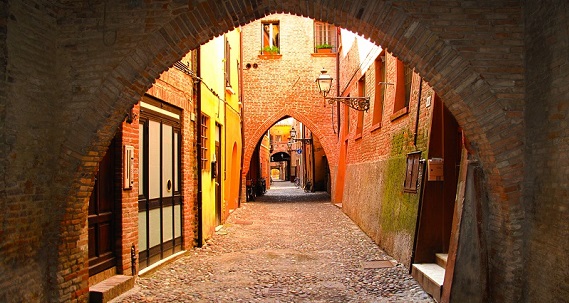 Ferrara en la Region de Emilia Romaña