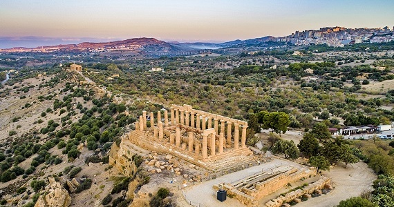 Valle dei templi de Agrigento en la Región de Sicilia