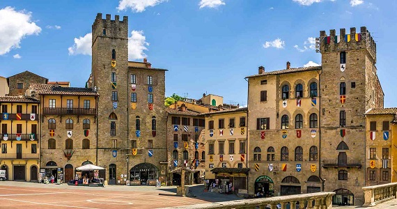 Arezzo en la Region de Toscana