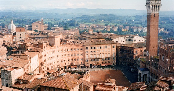 Siena en la Región de Toscana