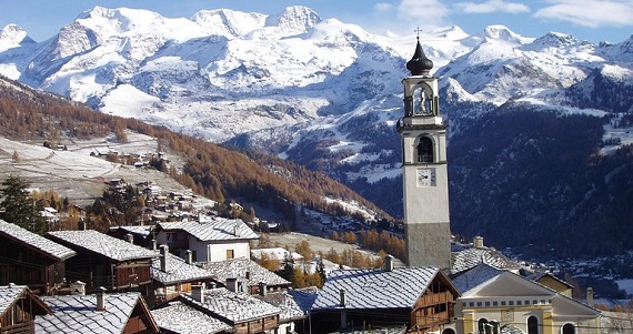 Antagnod en Ayas, region de Valle de Aosta