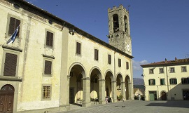 Piazza Tarlati en Bibbiena