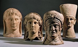 Cabezas Etruscas en Toscana