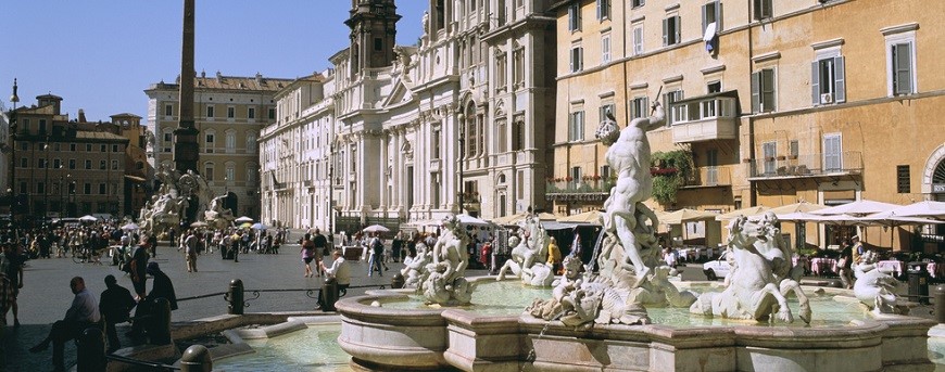 La Piazza Navona en Roma