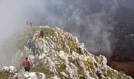 Monte Alburno en el  Parque Nacional del Cilento, Salerno