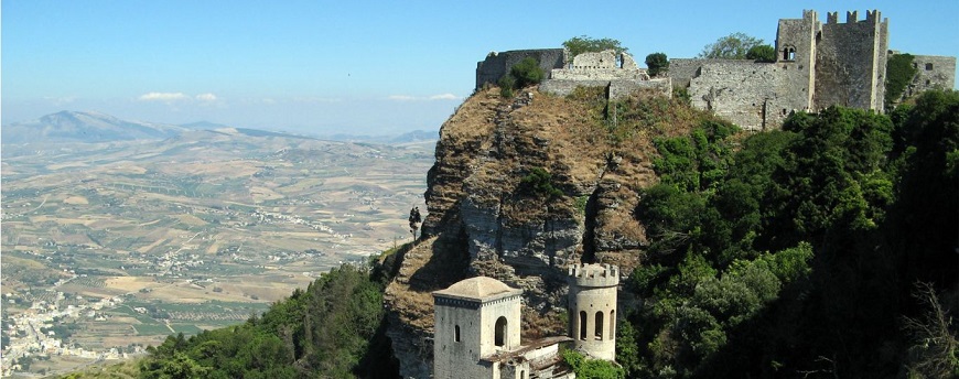 Castillo de Érice, en Sicilia