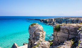 Isla Favignana de Islas Égadas, en Sicilia
