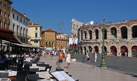 Piazza Bra en Verona