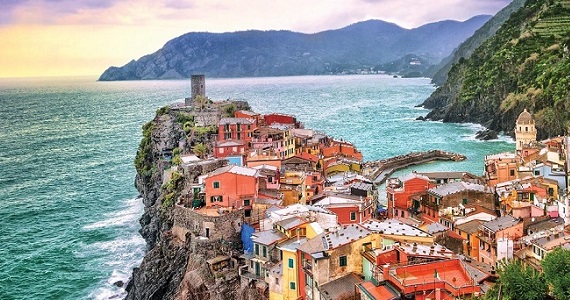 Cinque Terre en La Spezia en la Región de Liguria