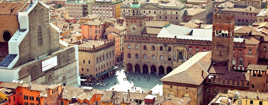 Bolonia, Piazza Maggiore o Plaza Mayor