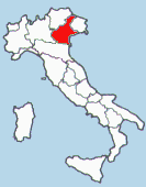 Situacion de la Region de Veneto en Italia